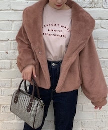 OLIVE des OLIVE | ふあっふあファーブルゾン(ブルゾン)