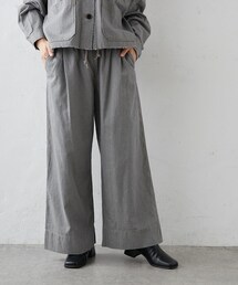 PUAL CE CIN | 綿ヘンプヒッコリーパンツ(その他パンツ)