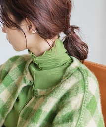 Kastane | テレコメロウハイネックロンT(Tシャツ/カットソー)