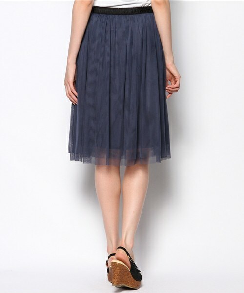 FREDY&GLOSTER(フレディアンドグロスター)の「【non-no掲載】チュールスカート(スカート・レディース・オフホワイト/ネイビー/ベビーピンク/ブラック/カーキ/ピンクベージュ/ライトグレー・38)」の12枚目の写真