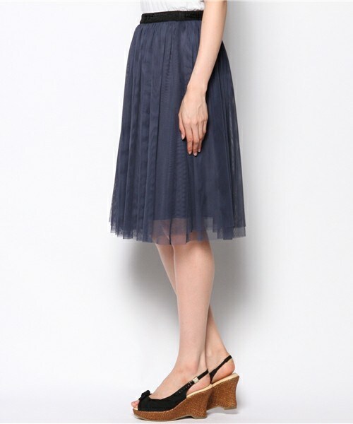 FREDY&GLOSTER(フレディアンドグロスター)の「【non-no掲載】チュールスカート(スカート・レディース・オフホワイト/ネイビー/ベビーピンク/ブラック/カーキ/ピンクベージュ/ライトグレー・38)」の11枚目の写真