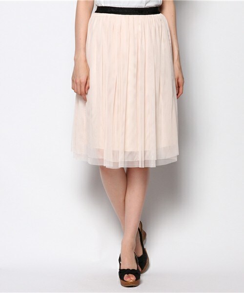 FREDY&GLOSTER(フレディアンドグロスター)の「【non-no掲載】チュールスカート(スカート・レディース・オフホワイト/ネイビー/ベビーピンク/ブラック/カーキ/ピンクベージュ/ライトグレー・38)」の9枚目の写真