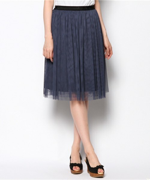 FREDY&GLOSTER(フレディアンドグロスター)の「【non-no掲載】チュールスカート(スカート・レディース・オフホワイト/ネイビー/ベビーピンク/ブラック/カーキ/ピンクベージュ/ライトグレー・38)」の8枚目の写真