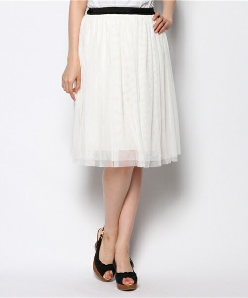 FREDY&GLOSTER(フレディアンドグロスター)の「【non-no掲載】チュールスカート(スカート・レディース・オフホワイト/ネイビー/ベビーピンク/ブラック/カーキ/ピンクベージュ/ライトグレー・38)」の10枚目の写真