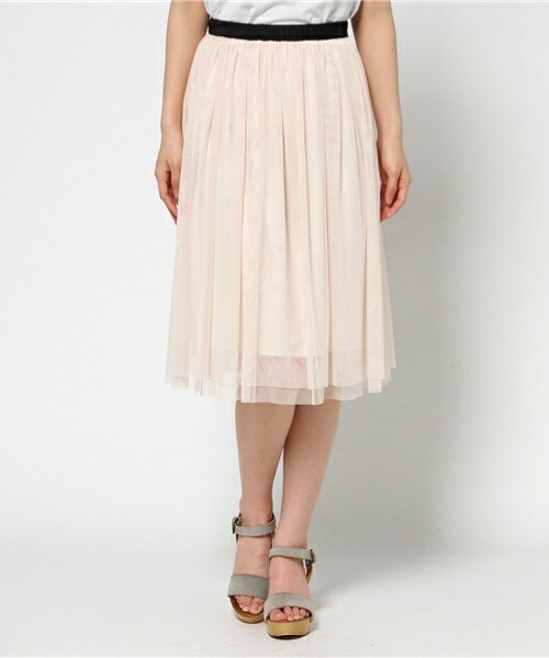 FREDY&GLOSTER(フレディアンドグロスター)の「【non-no掲載】チュールスカート(スカート・レディース・オフホワイト/ネイビー/ベビーピンク/ブラック/カーキ/ピンクベージュ/ライトグレー・38)」の7枚目の写真