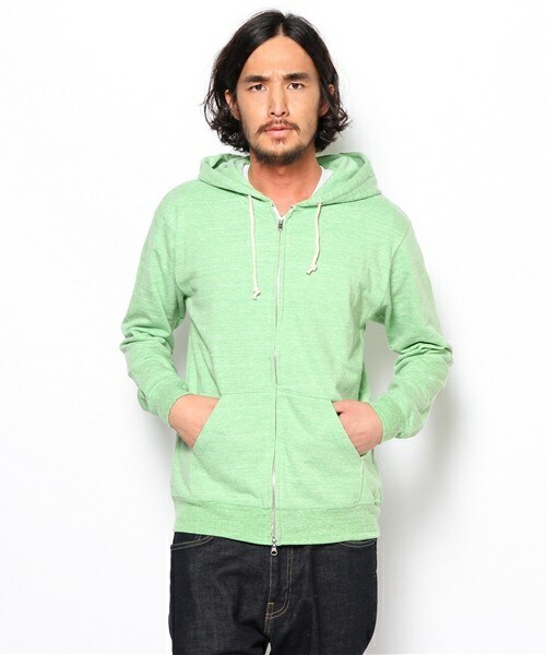 FREDY&GLOSTER(フレディアンドグロスター)の「TCRジップパーカー(パーカー・メンズ・ブラック/グレー/グリーン/サックスブルー/ピンク・MEDIUM/LARGE)」の3枚目の写真