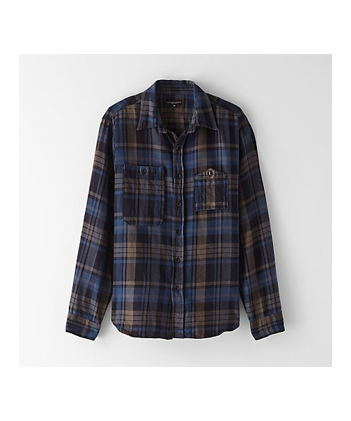 Engineered Garments(エンジニアードガーメンツ)の「ENGINEERED GARMENTS flannel work shirt(シャツ/ブラウス・レディース・GREY・XL/M)」の1枚目の写真