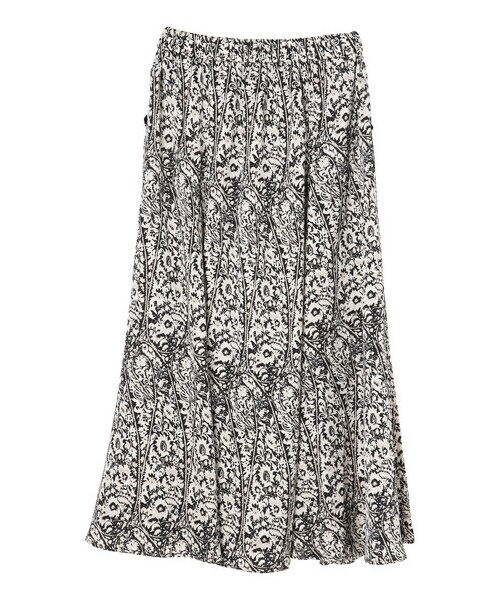 Green　Parks（グリーンパークス）の「・furry rate ペイズリーマーメイドスカート（スカート・ブラック/ベージュ・F）」の15枚目の写真