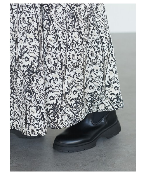 Green　Parks（グリーンパークス）の「・furry rate ペイズリーマーメイドスカート（スカート・ブラック/ベージュ・F）」の11枚目の写真