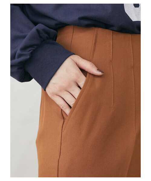 Green Parks(グリーンパークス)の「・ELENCARE DUE テーパードパンツ(パンツ・ブラック/テラコッタ/グリーン・F)」の7枚目の写真