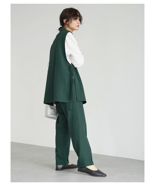 Green Parks(グリーンパークス)の「・ELENCARE DUE テーパードパンツ(パンツ・ブラック/テラコッタ/グリーン・F)」の19枚目の写真