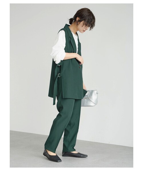 Green Parks(グリーンパークス)の「・ELENCARE DUE テーパードパンツ(パンツ・ブラック/テラコッタ/グリーン・F)」の18枚目の写真