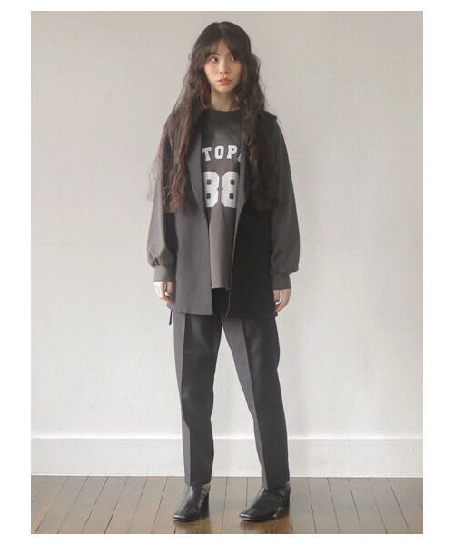 Green Parks(グリーンパークス)の「・ELENCARE DUE テーパードパンツ(パンツ・ブラック/テラコッタ/グリーン・F)」の16枚目の写真