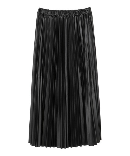 earth music&ecology（アースミュージックアンドエコロジー）の「フェイクレザープリーツスカート（スカート・ブラック/ライトブラウン・F）」の20枚目の写真