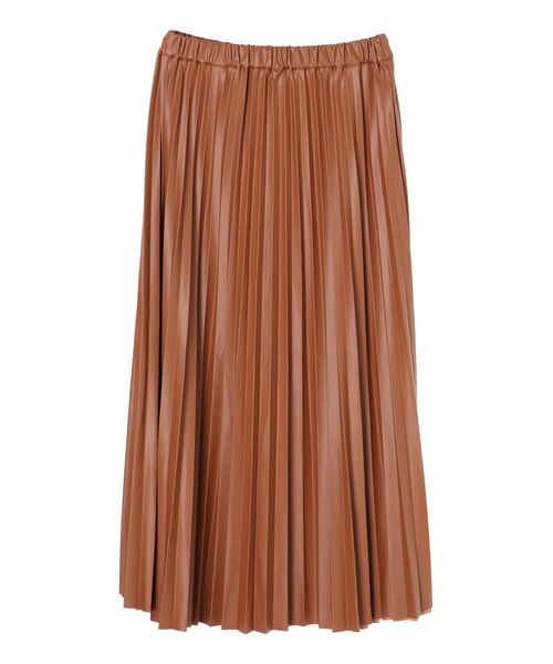 earth music&ecology（アースミュージックアンドエコロジー）の「フェイクレザープリーツスカート（スカート・ブラック/ライトブラウン・F）」の21枚目の写真