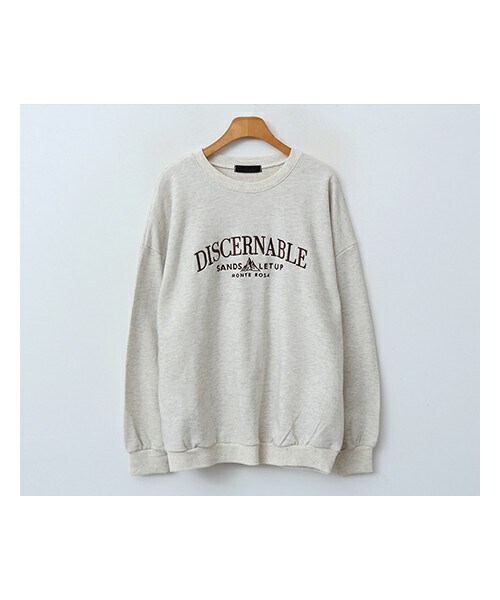 ENVYLOOK（エンビールック）の「モンテローザ刺繍ロゴスウェットプルオーバー（スウェット・レディース・그레이/핑크/베이지・FREE(44-66)）」の2枚目の写真