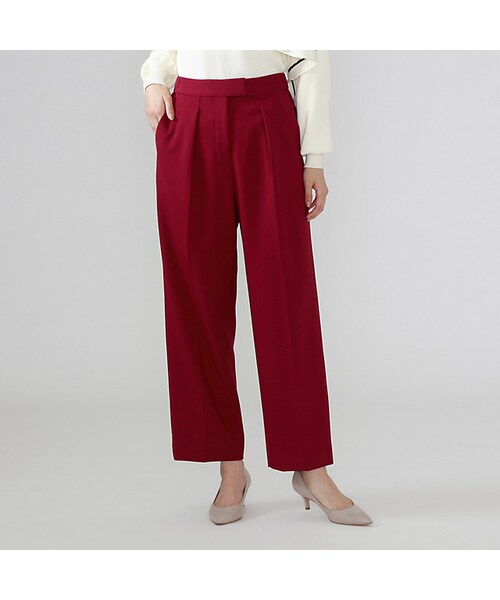 CAST:（キャストコロン）の「対象商品（パンツ・レディース・ブラック/ベージュ3/ワイン・S/M/L）」の2枚目の写真