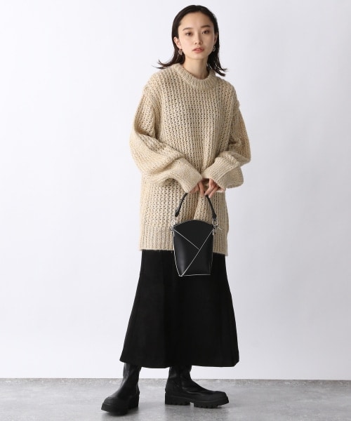 JEANASIS（ジーナシス）の「ヌバックライクマーメイドスカート（スカート・ブラック()/ブラウン()/グリーン()・S/M）」の4枚目の写真