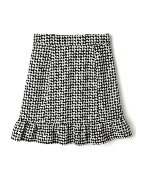 GRL（グレイル）の「千鳥格子柄フリルミニスカート（スカート）」 - WEAR