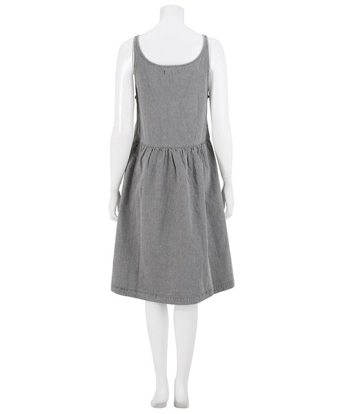 Ne-net(ネネット)の「ハンカチーフヒッコリー / ワンピース(ワンピース/ドレス・レディース・navy/gray・02)」の3枚目の写真