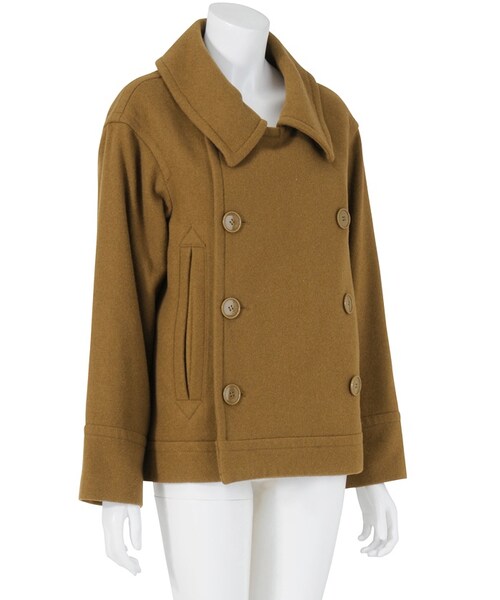 Ne-net（ネネット）の「ほしゆきメルトン / コート（ジャケット/アウター・レディース・brown/navy/multi・02）」の7枚目の写真