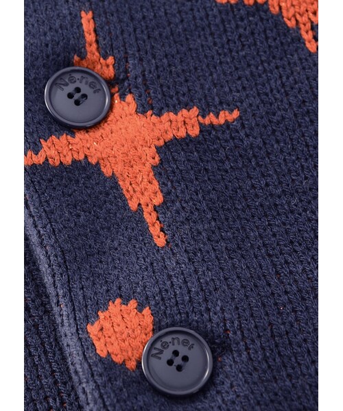 Ne-net（ネネット）の「夢いっぱいニット / コート（ジャケット/アウター・レディース・off white/blue/navy・02）」の5枚目の写真