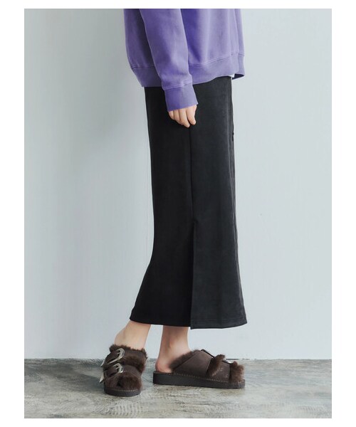 GARAGE OF GOOD CLOTHING（ガレージオブグッドクロージング）の「【Special Price】ダンボールスエードタイトスカート（スカート・ブラック/グリーン・F）」の11枚目の写真