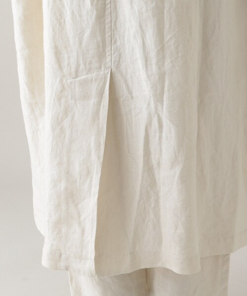 studio CLIP(スタディオクリップ)の「《Natural by studio CLIP》リネンワークショップコート(ジャケット/アウター・アイボリー/カーキ・F)」の15枚目の写真