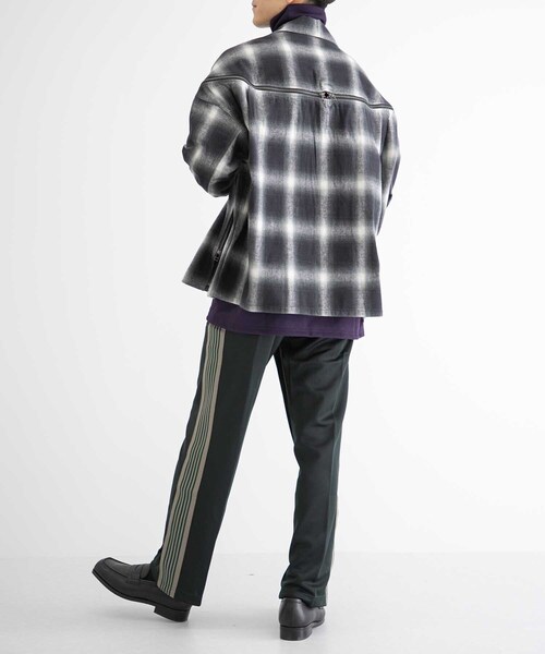 FACETASM（ファセッタズム）の「FACETASM CHECK ZIPPER SHIRTS（その他・メンズ・BLACK・3/4）」の3枚目の写真