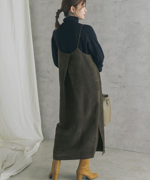 URBAN RESEARCH ROSSO WOMEN（アーバンリサーチ　ロッソ）の「バックタックスエードキャミワンピース（その他・レディース・YELLOW/K/BROWN・FREE）」の11枚目の写真