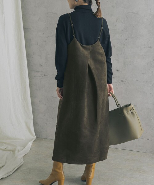URBAN RESEARCH ROSSO WOMEN（アーバンリサーチ　ロッソ）の「バックタックスエードキャミワンピース（その他・レディース・YELLOW/K/BROWN・FREE）」の10枚目の写真