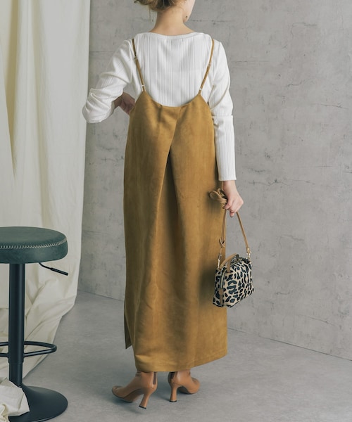URBAN RESEARCH ROSSO WOMEN（アーバンリサーチ　ロッソ）の「バックタックスエードキャミワンピース（その他・レディース・YELLOW/K/BROWN・FREE）」の15枚目の写真