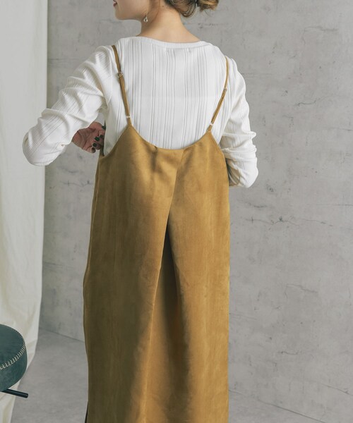 URBAN RESEARCH ROSSO WOMEN（アーバンリサーチ　ロッソ）の「バックタックスエードキャミワンピース（その他・レディース・YELLOW/K/BROWN・FREE）」の12枚目の写真