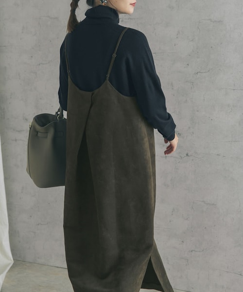 URBAN RESEARCH ROSSO WOMEN（アーバンリサーチ　ロッソ）の「バックタックスエードキャミワンピース（その他・レディース・YELLOW/K/BROWN・FREE）」の6枚目の写真