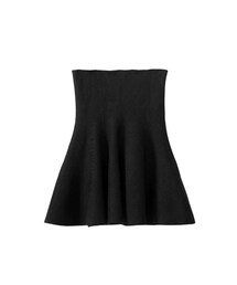 gracegift | 韓妞女孩 韓國高腰針織傘裙(スカート)