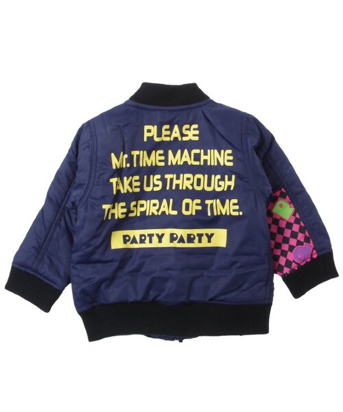 PARTY PARTY（パーティーパーティー）の「ＭＡ-1（ジャケット/アウター・キッズ・ブラック/カーキ/ネイビーブルー・80/90/95/100/110/120）」の7枚目の写真