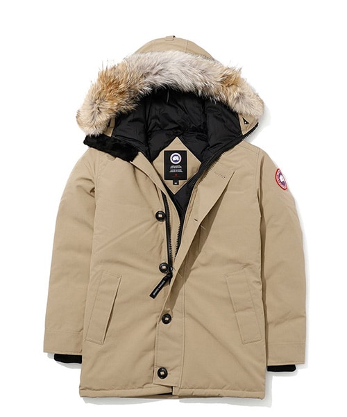 CANADA GOOSE（カナダグース）の「JASPER PARKA（ダウンジャケット/コート・メンズ・ブラック/タン・S/M/L）」の2枚目の写真