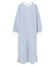 earth music&ecology | バンドカラーシャツワンピース(ワンピース/ドレス)