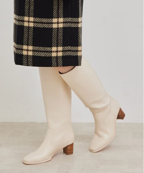 ROPE' PICNIC（ロペピクニック）の「ソフトロングブーツ（シューズ・レディース・ブラック/キナリ・M/L/S）」の2枚目の写真