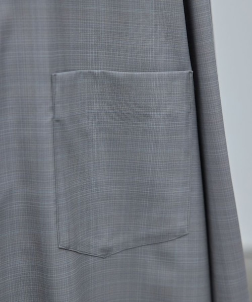 LIDNM（リドム）の「Super130s CHECK SHIRT（シャツ/ブラウス・メンズ・グリーン/グレー・M/L）」の10枚目の写真