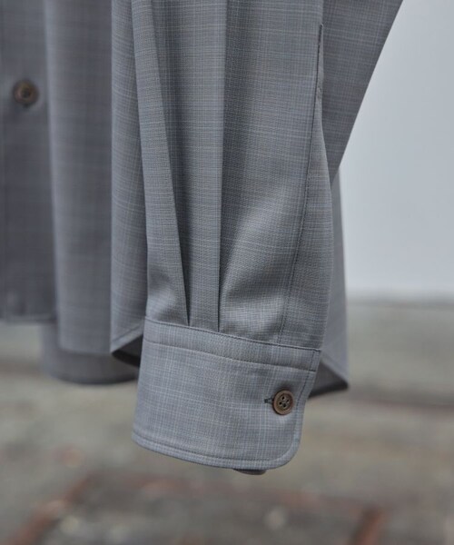 LIDNM（リドム）の「Super130s CHECK SHIRT（シャツ/ブラウス・メンズ・グリーン/グレー・M/L）」の12枚目の写真