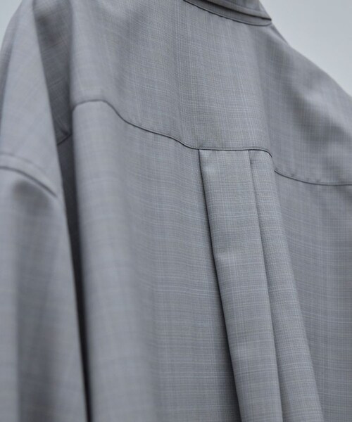 LIDNM（リドム）の「Super130s CHECK SHIRT（シャツ/ブラウス・メンズ・グリーン/グレー・M/L）」の13枚目の写真