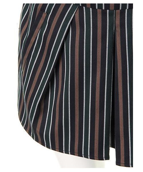 muse muse(ミューズミューズ)の「ストライプアンブレラショートパンツ(パンツ・レディース・グリーン/レッド・M)」の7枚目の写真