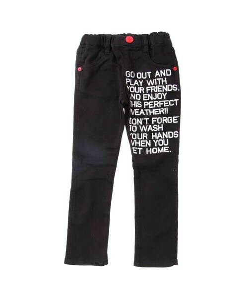 BREEZE（ブリーズ）の「カラーRAFスキニーパンツ（パンツ・キッズ・ブラック/デニム/マスタード/レッド・80/90/95/100/110/120/130/140）」の5枚目の写真