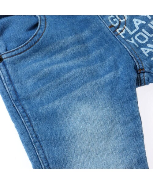 BREEZE（ブリーズ）の「カラーRAFスキニーパンツ（パンツ・キッズ・ブラック/デニム/マスタード/レッド・80/90/95/100/110/120/130/140）」の13枚目の写真