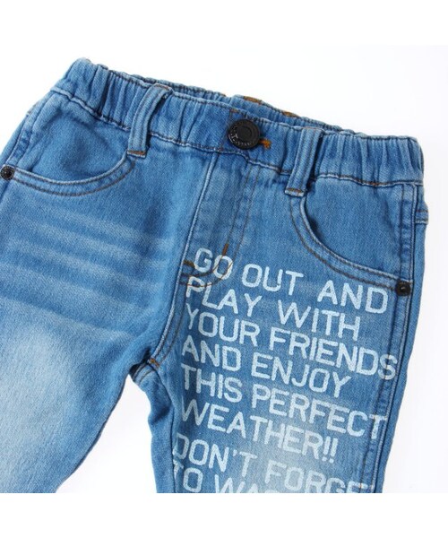 BREEZE（ブリーズ）の「カラーRAFスキニーパンツ（パンツ・キッズ・ブラック/デニム/マスタード/レッド・80/90/95/100/110/120/130/140）」の10枚目の写真