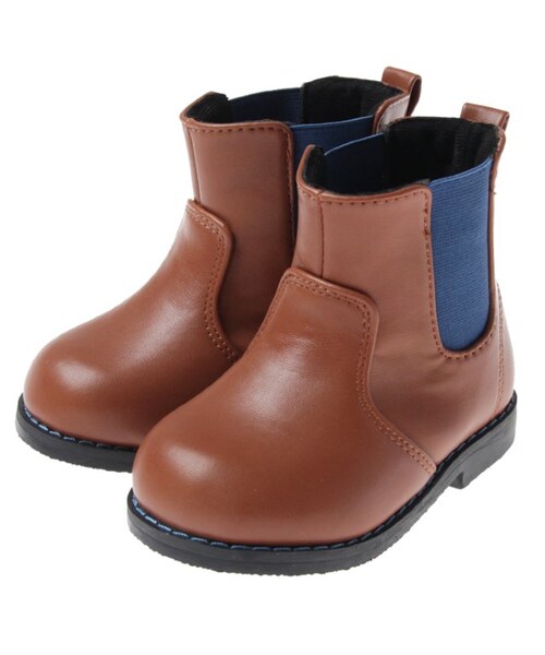 BREEZE（ブリーズ）の「ベビーサイドゴアブーツ（シューズ・キッズ・ブラック/ブルー/ブラウン/グレー/カーキ・13/13.5/14/14.5/15）」の3枚目の写真