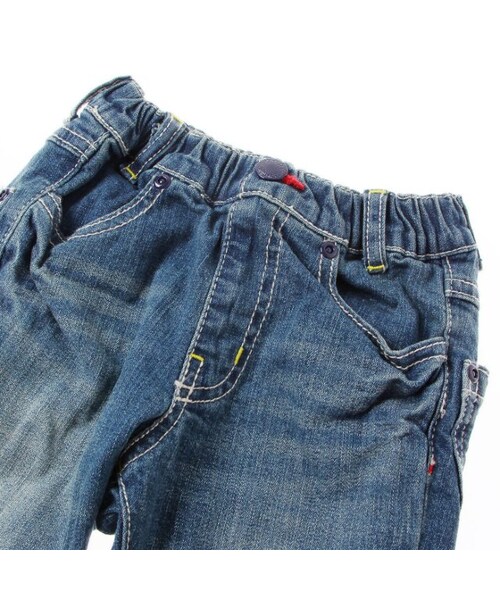 BREEZE（ブリーズ）の「BIGポケットデニム長パンツ（パンツ・キッズ・ブルー/ネイビーブルー・80/90/95/100/110/120/130/140）」の6枚目の写真