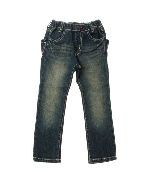 BREEZE（ブリーズ）の「BIGポケットデニム長パンツ（パンツ・キッズ・ブルー/ネイビーブルー・80/90/95/100/110/120/130/140）」の2枚目の写真