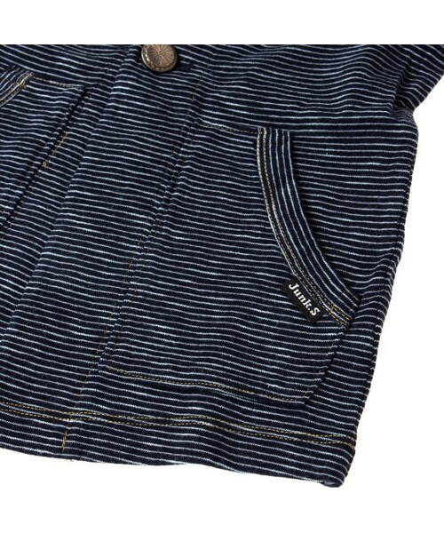 BREEZE（ブリーズ）の「インディゴカーディガン（トップス・キッズ・ブルー/ネイビーブルー・80/90/95/100/110/120/130/140）」の6枚目の写真